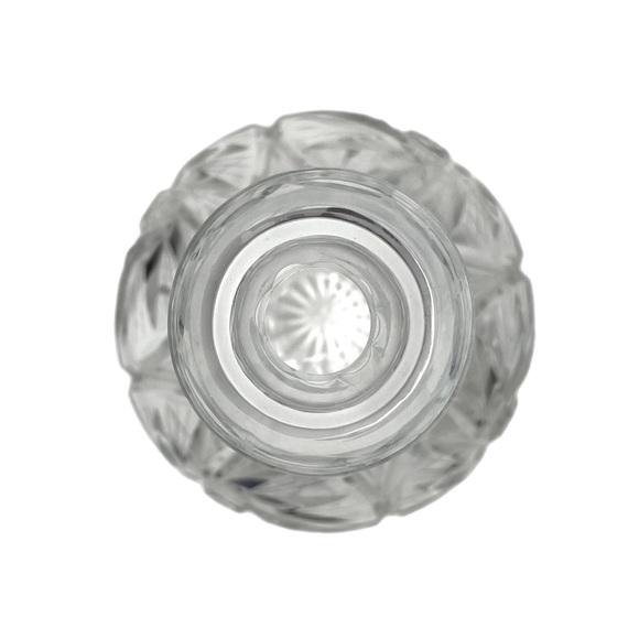 Vintage Cut Glass Decanter Pinwheel Hobstar Pattern - Picture 6 of 9